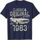 43e anniversaire 1983 Voiture classique T-Shirt - T-Shirt | Navy