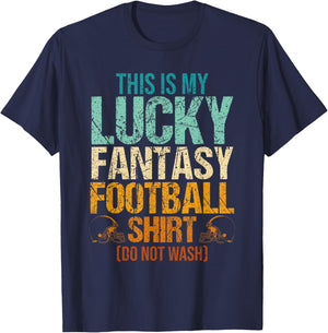 This is My Lucky Fantasy Football T-Shirt - T-Shirt | Navy