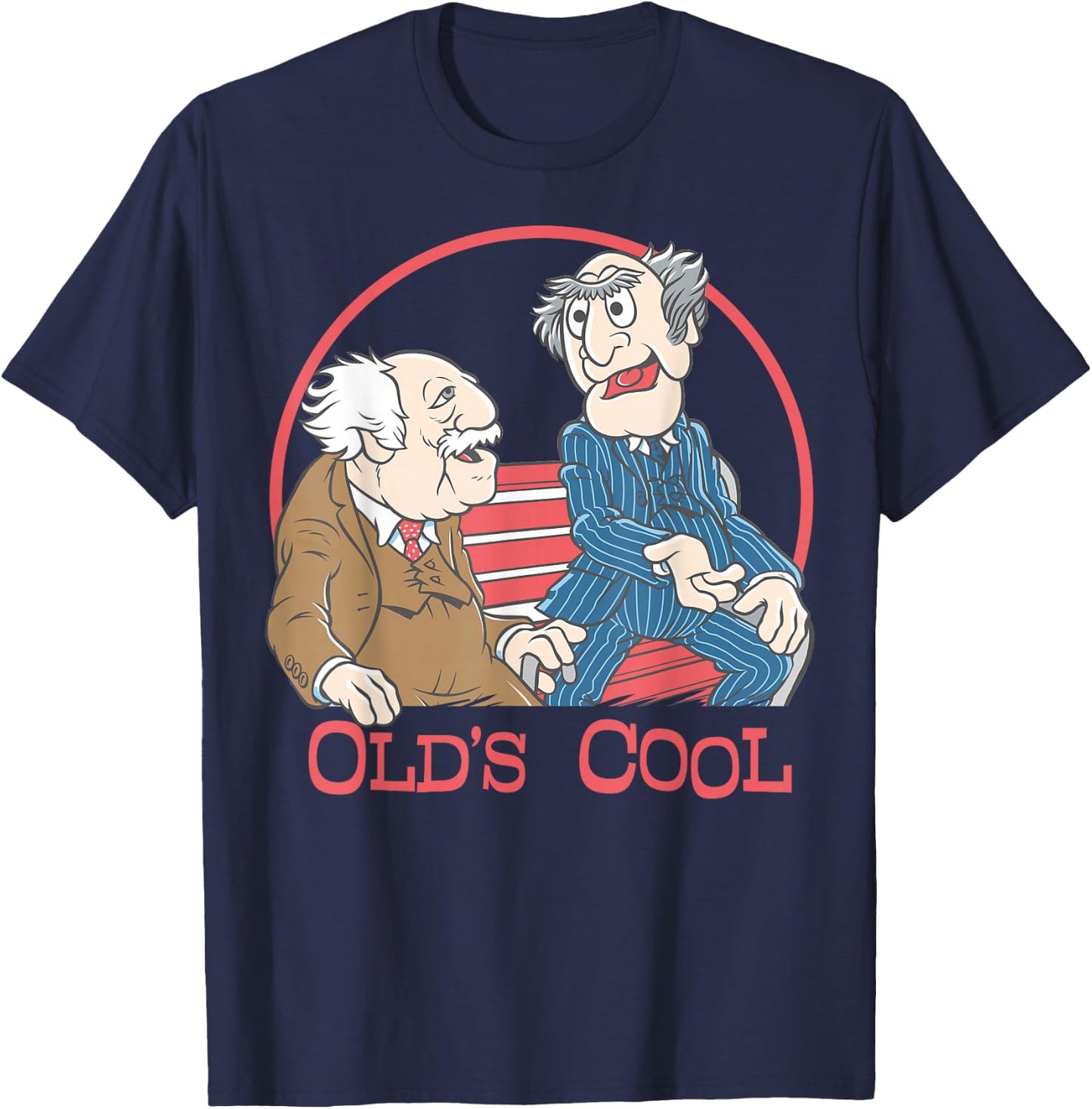 Disney The Muppets Statler and Waldorf Old's Cool T-Shirt - T-Shirt | Navy
