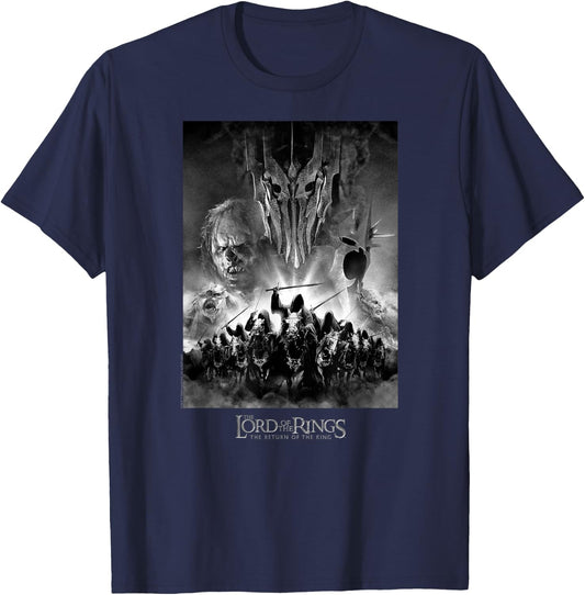The Lord of the Rings the Return of the King Vintage Poster T-Shirt - T-Shirt | Navy