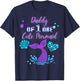 Daddy of Mermaid ONE 1st Year Birthday Under Sea Party Girls T-Shirt - T-Shirt | Navy