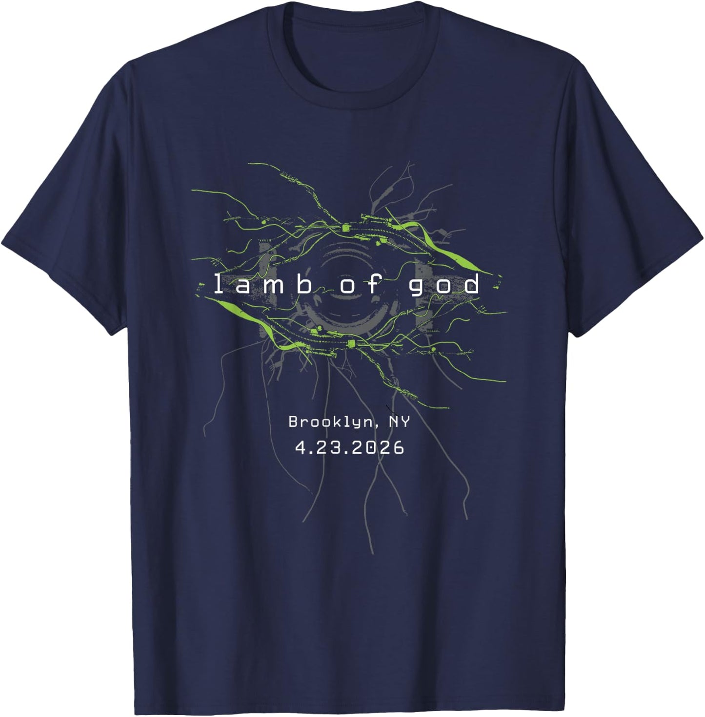 Lamb of God Into Oblivion Tour Brooklyn T-Shirt - T-Shirt | Navy