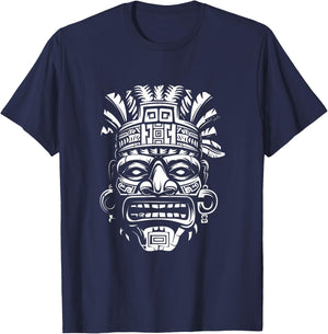 Aztec , Black, S T-Shirt - T-Shirt | Navy