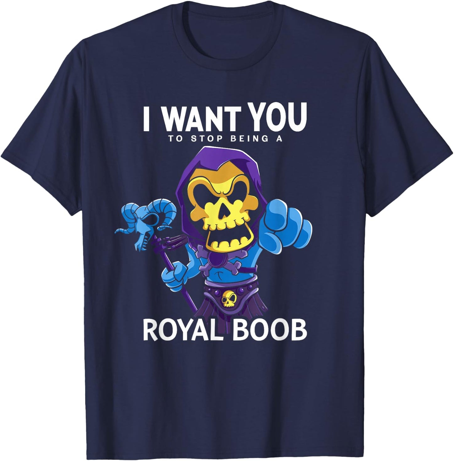 Retro 80's Cartoon Wants You T-Shirt - T-Shirt | Navy