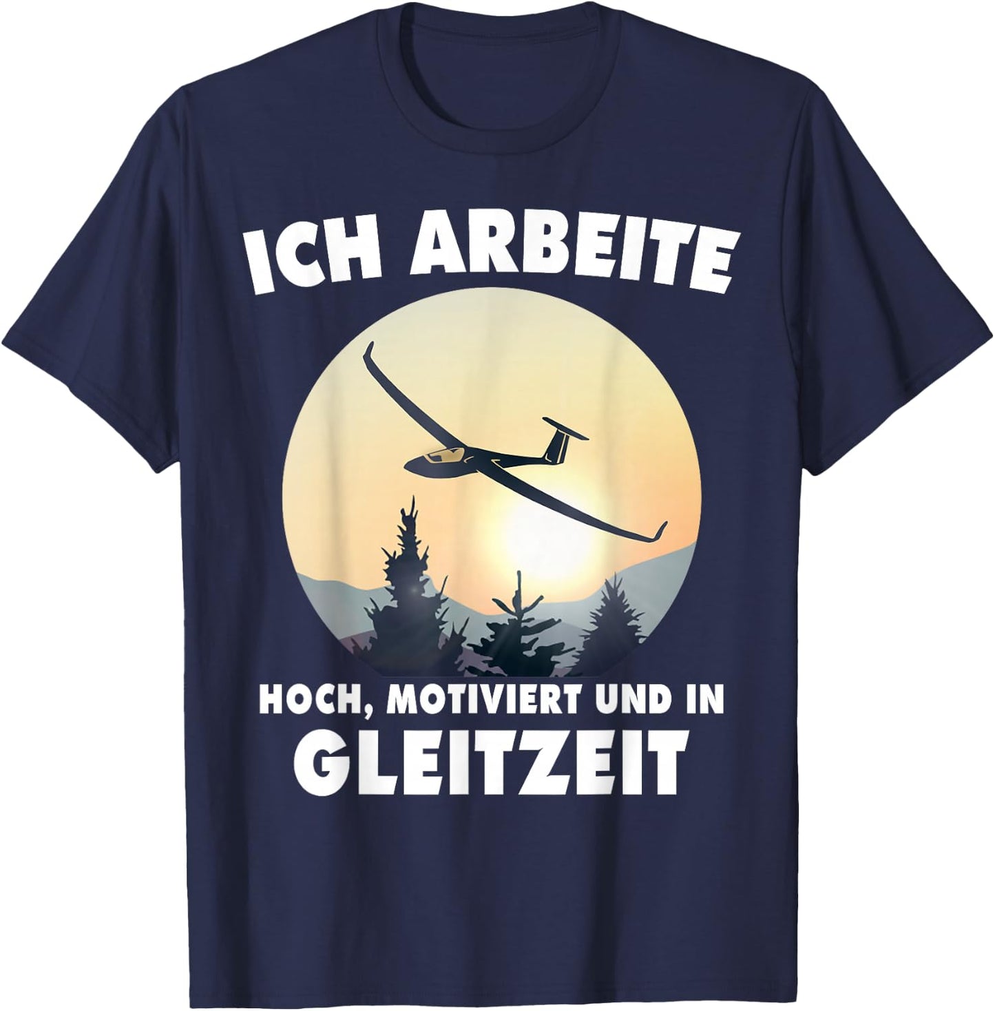 Segelfliegen Fliegen Segelflugschein Segelflug Segelflieger T-Shirt - T-Shirt | Navy