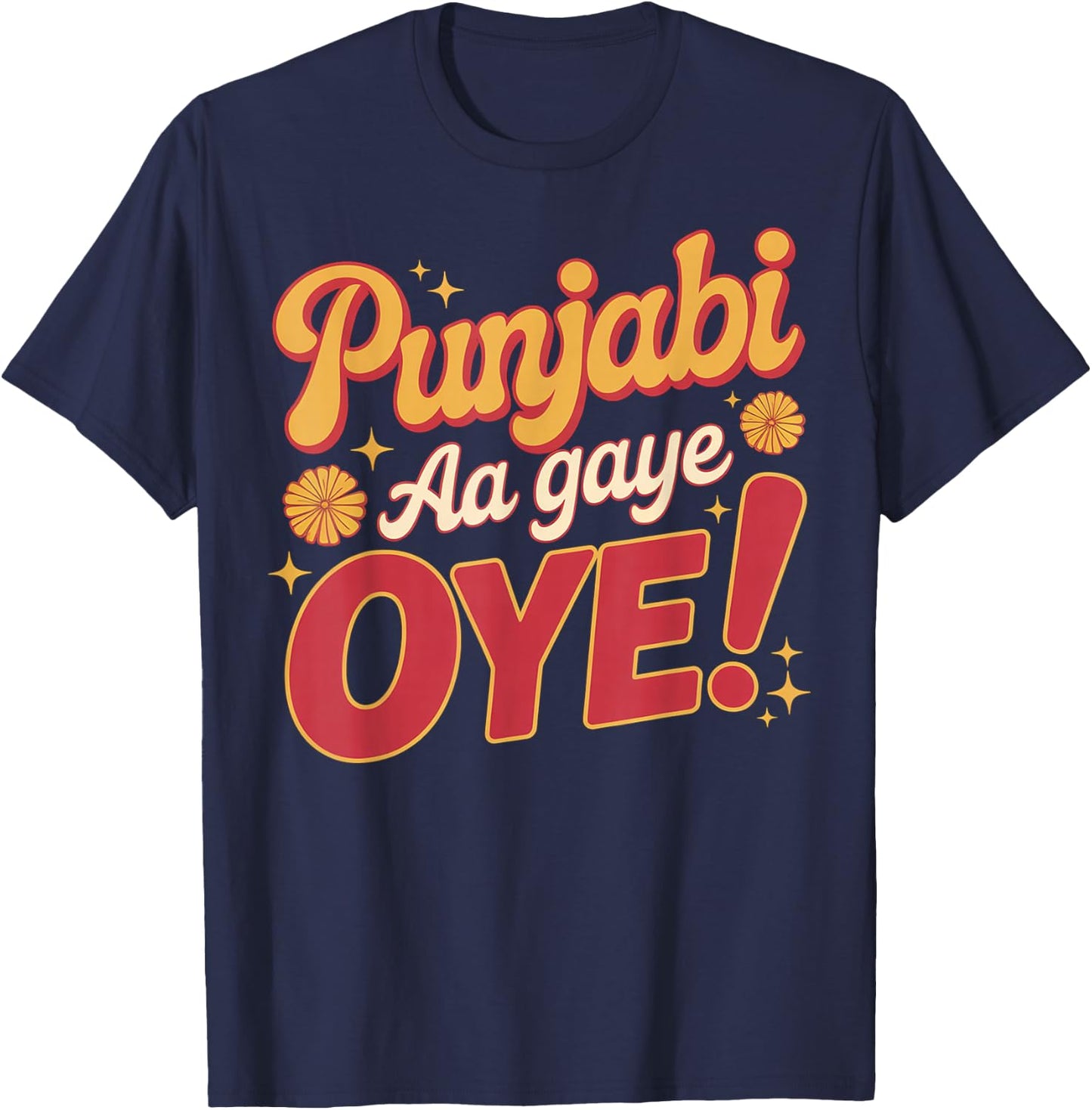 Punjabi Aa Gaye Oye Tonight Diljit Dosanjh T-Shirt - T-Shirt | Navy