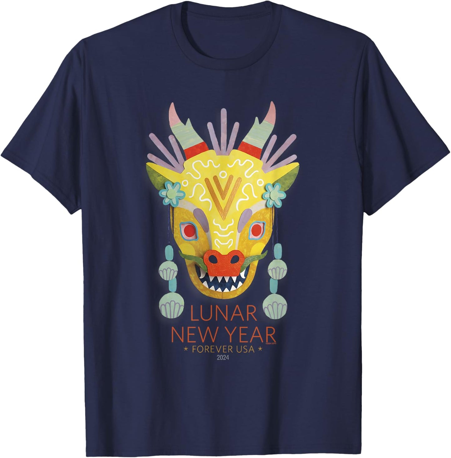 USPS Lunar New Year - Dragon T-Shirt - T-Shirt | Navy