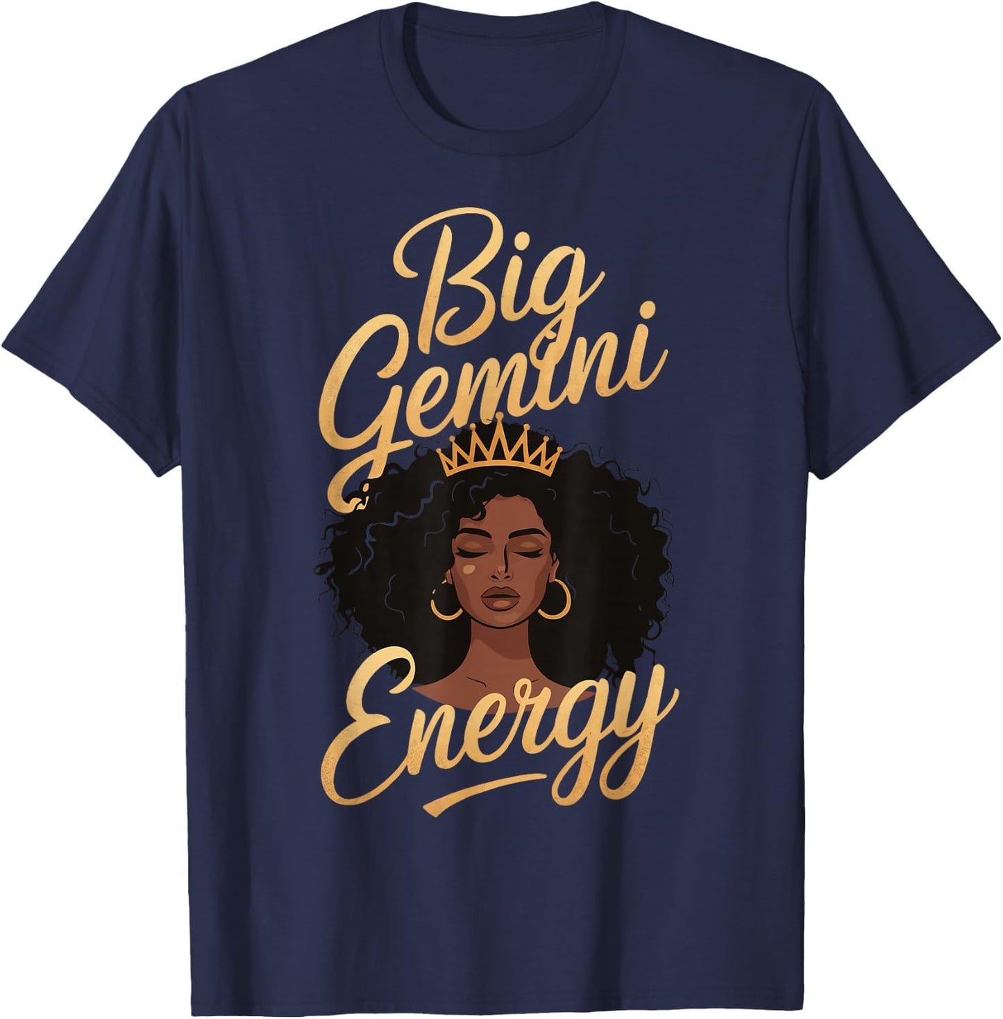 Big Gemini Energy T-Shirt - T-Shirt | Navy