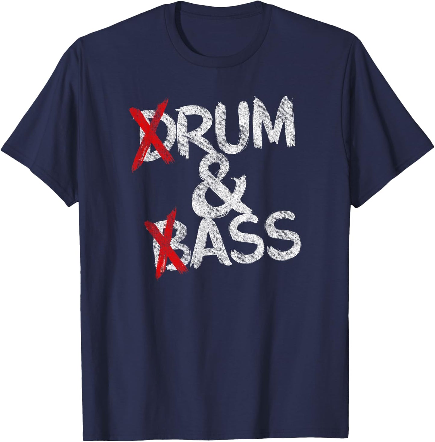 Drum And Bass Rum & Ass Vintage T-Shirt - T-Shirt | Navy