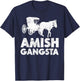 Amish Gangsta Horse and Buggy - Funny Amish T-Shirt - T-Shirt | Navy