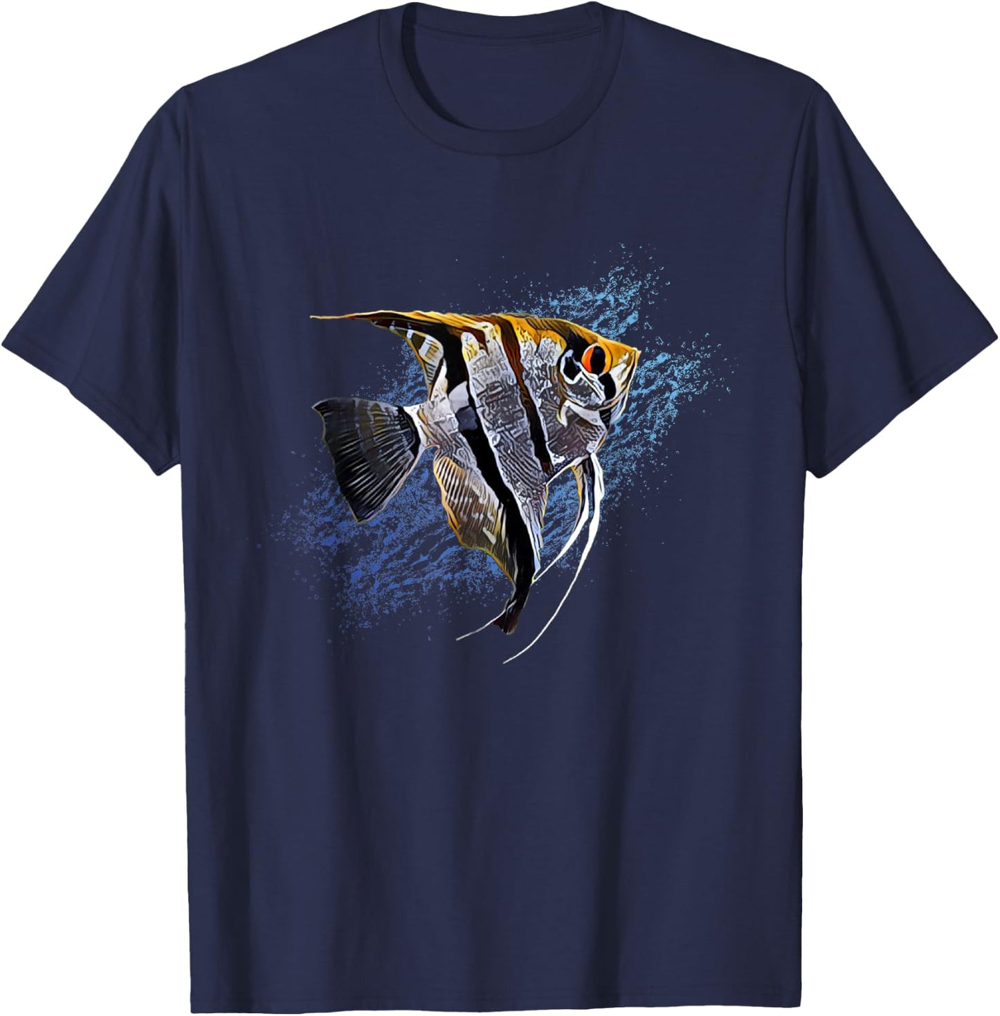 Angelfish Tropical Fish Keeper Cichlid - Fish Fan T-Shirt - T-Shirt | Navy