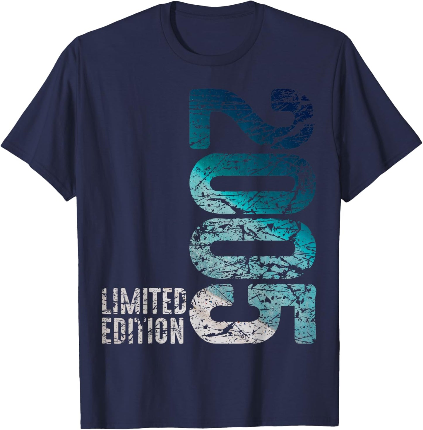 19th Birthday Boy Girl 19 Years 2005 Funny Gift , black T-Shirt - T-Shirt | Navy
