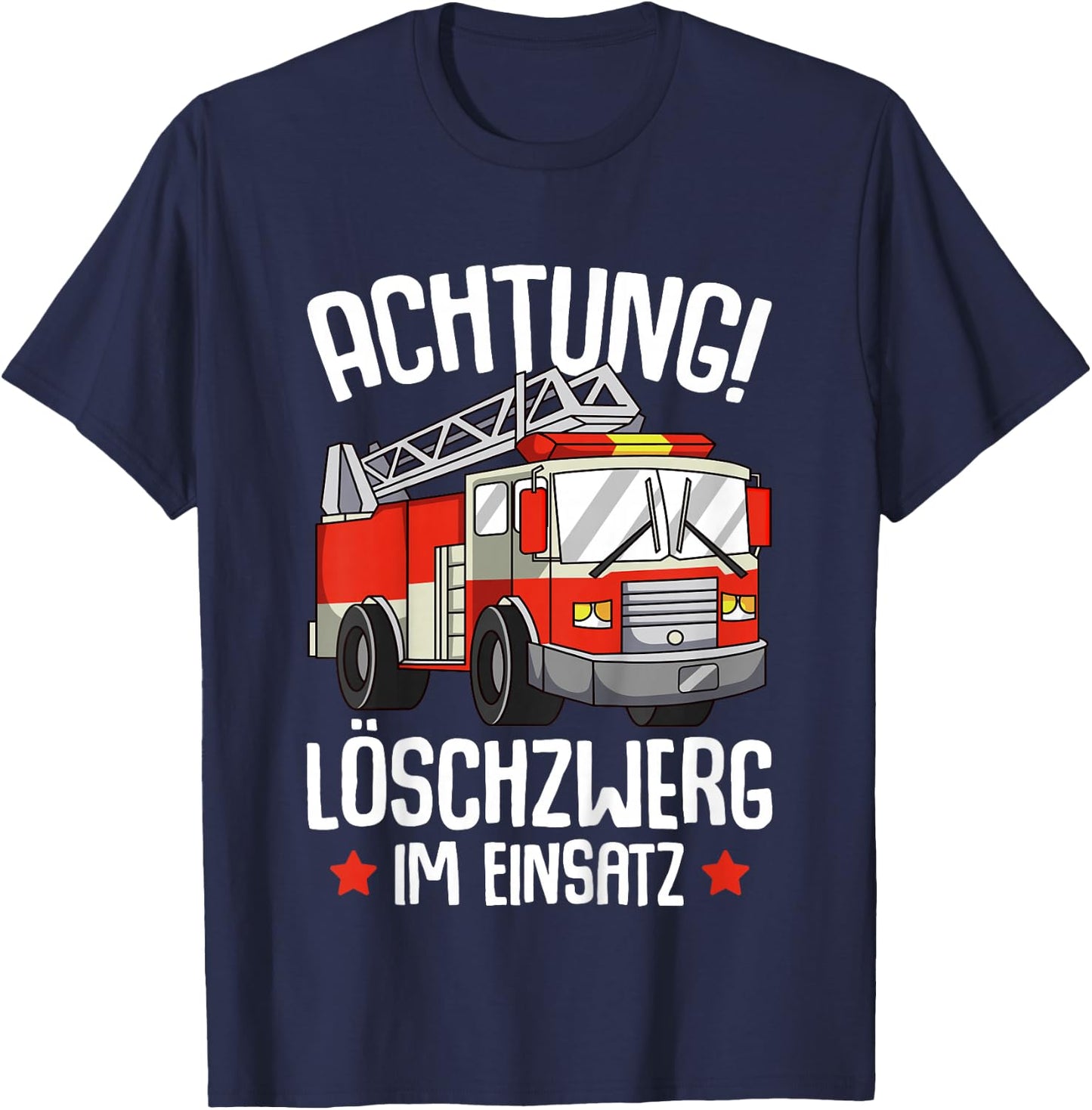 Fire Brigade Fire Engine Children's Boys' T-Shirt - T-Shirt | Navy