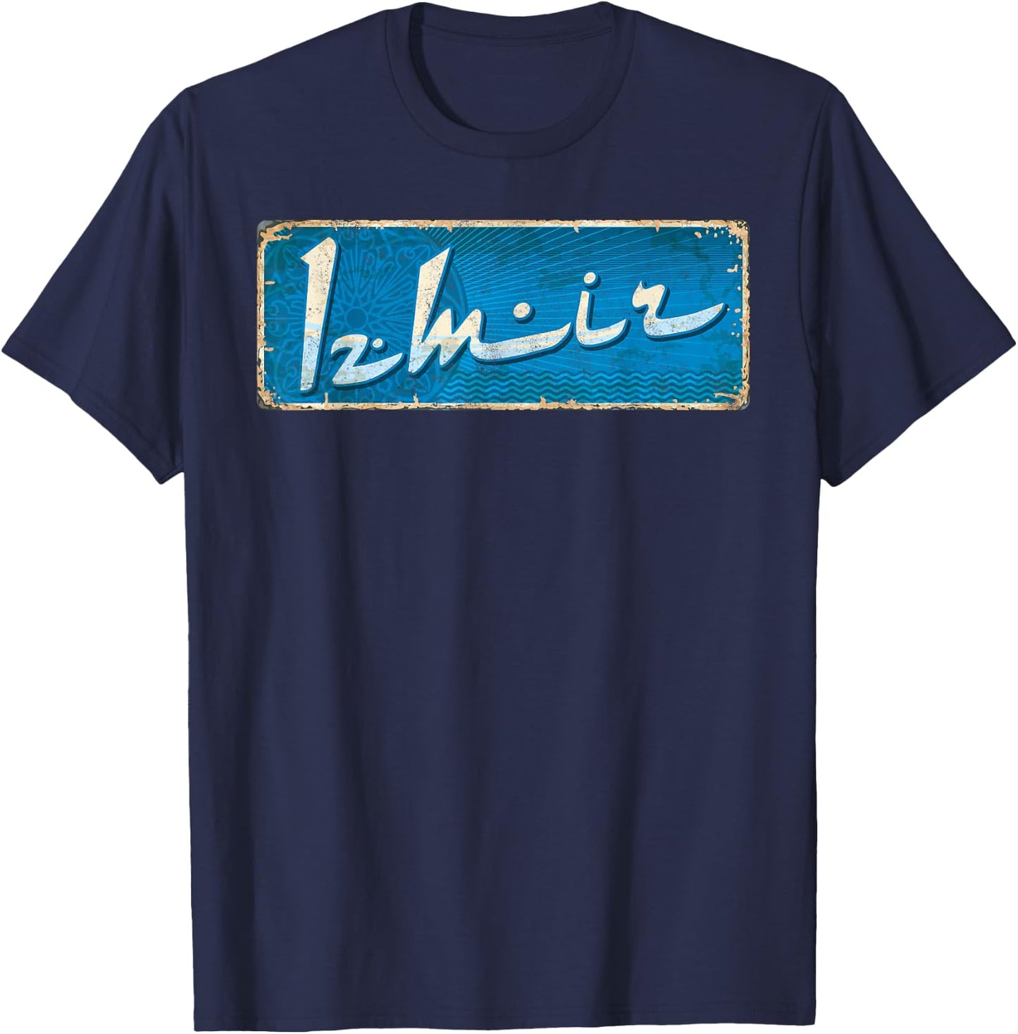 Travel Europe Asia Istanbul Turkey Izmir Turkish Vacation T-Shirt - T-Shirt | Navy