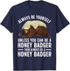 Funny Honey Badger Design Women Kids Badger Lover T-Shirt - T-Shirt | Navy