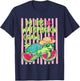 Striped Turtle Summer Fruit Vacation Do The Watermelon Crawl T-Shirt - T-Shirt | Navy