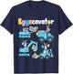 Kids Boys Easter Shirt Eggs Cavator Excavator Bunny Eggscavator T-Shirt - T-Shirt | Navy