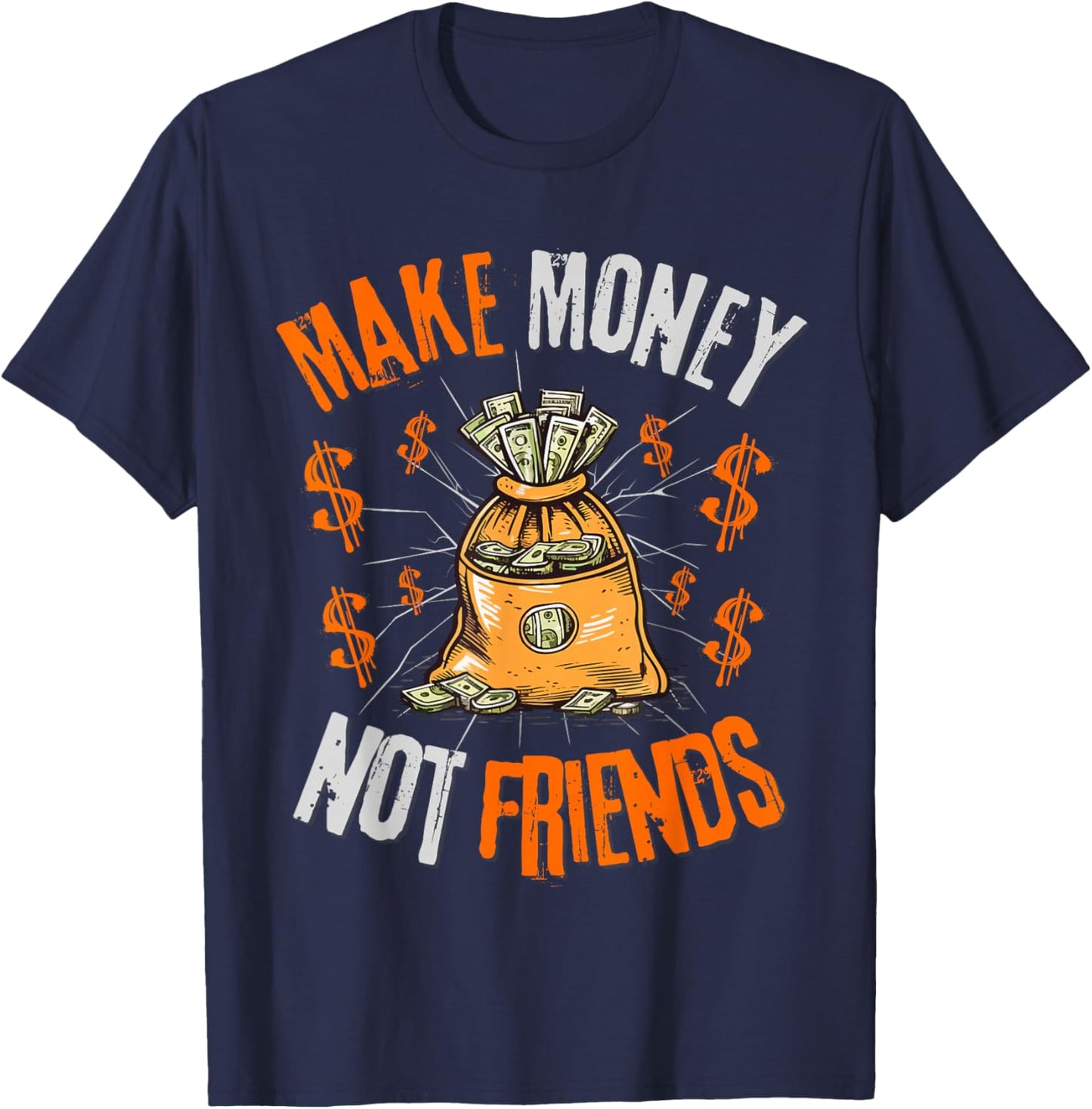 Olive Green and Orange T-Shirt - T-Shirt | Navy
