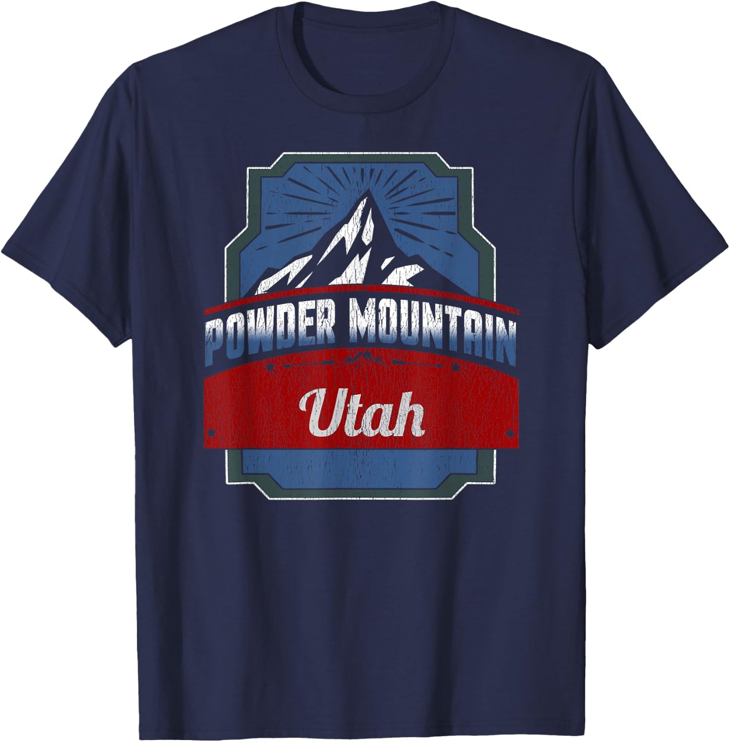 Powder Mountain Utah Ski Trip T-Shirt - T-Shirt | Navy
