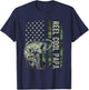 Reel Cool Papa Camouflage American Flag Fathers Day Men T-Shirt - T-Shirt | Navy
