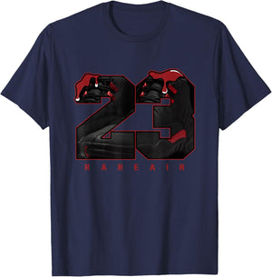Bloodline 12s Outfit Number 23 Drip Street T-Shirt - T-Shirt | Navy