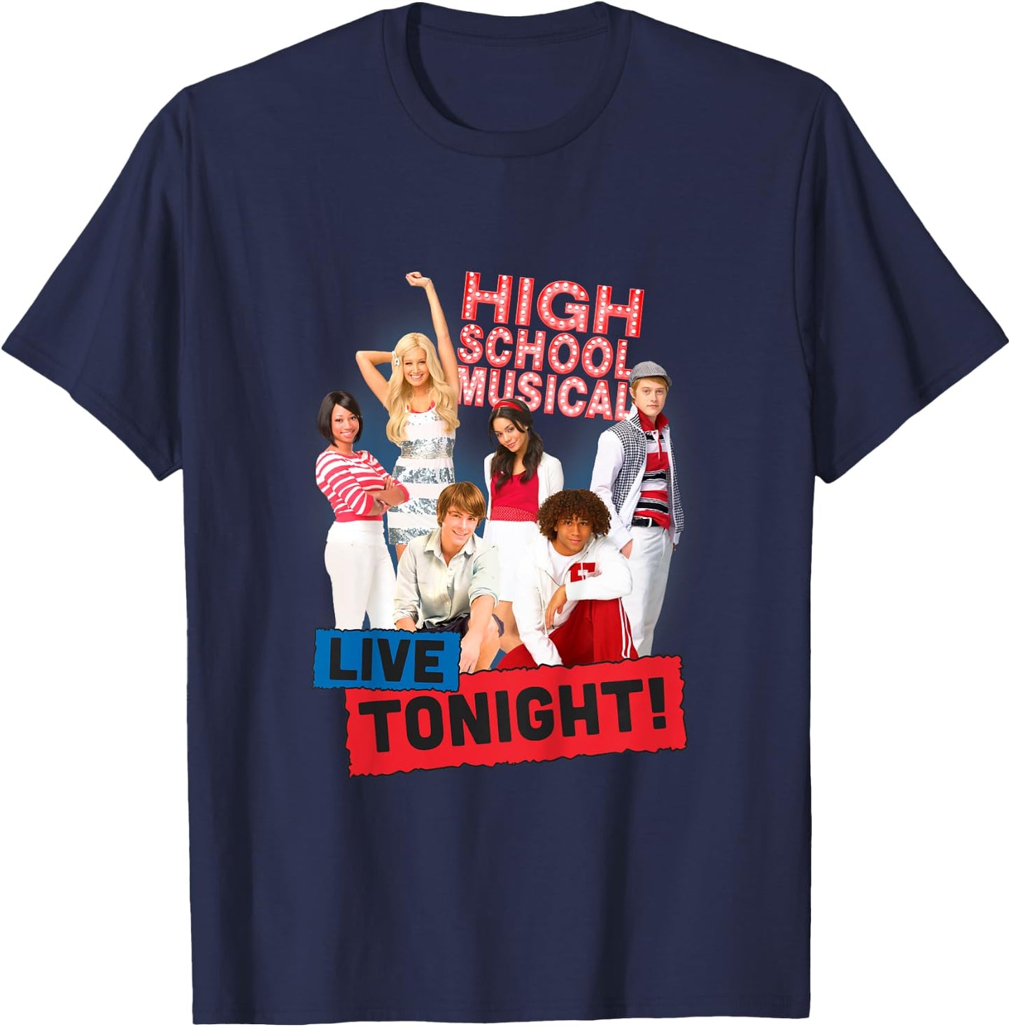 Kids High School Musical Live Tonight T-Shirt - T-Shirt | Navy