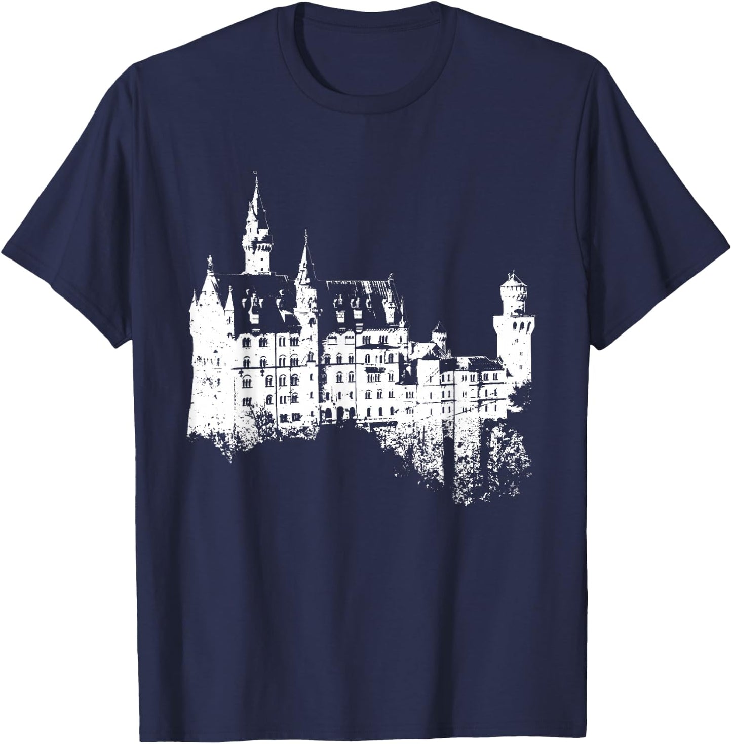 Neuschwanstein Vintage Deutschland Bayern I Love Germany T-Shirt - T-Shirt | Navy