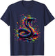 Splash Art Cobra Snake Cobras T-Shirt - T-Shirt | Navy