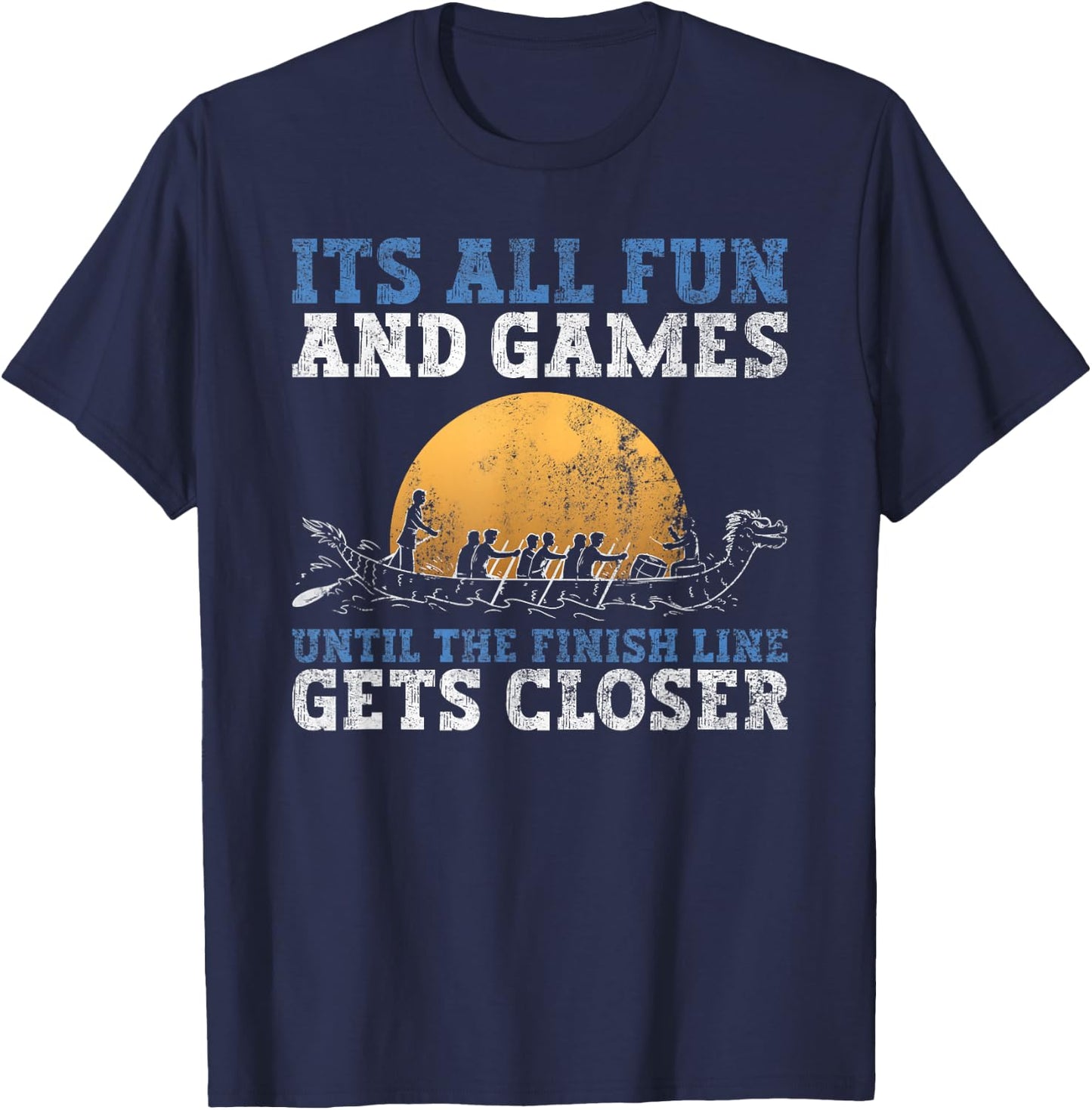 Dragonboat Crew and Dragon Boat Racing T-Shirt - T-Shirt | Navy