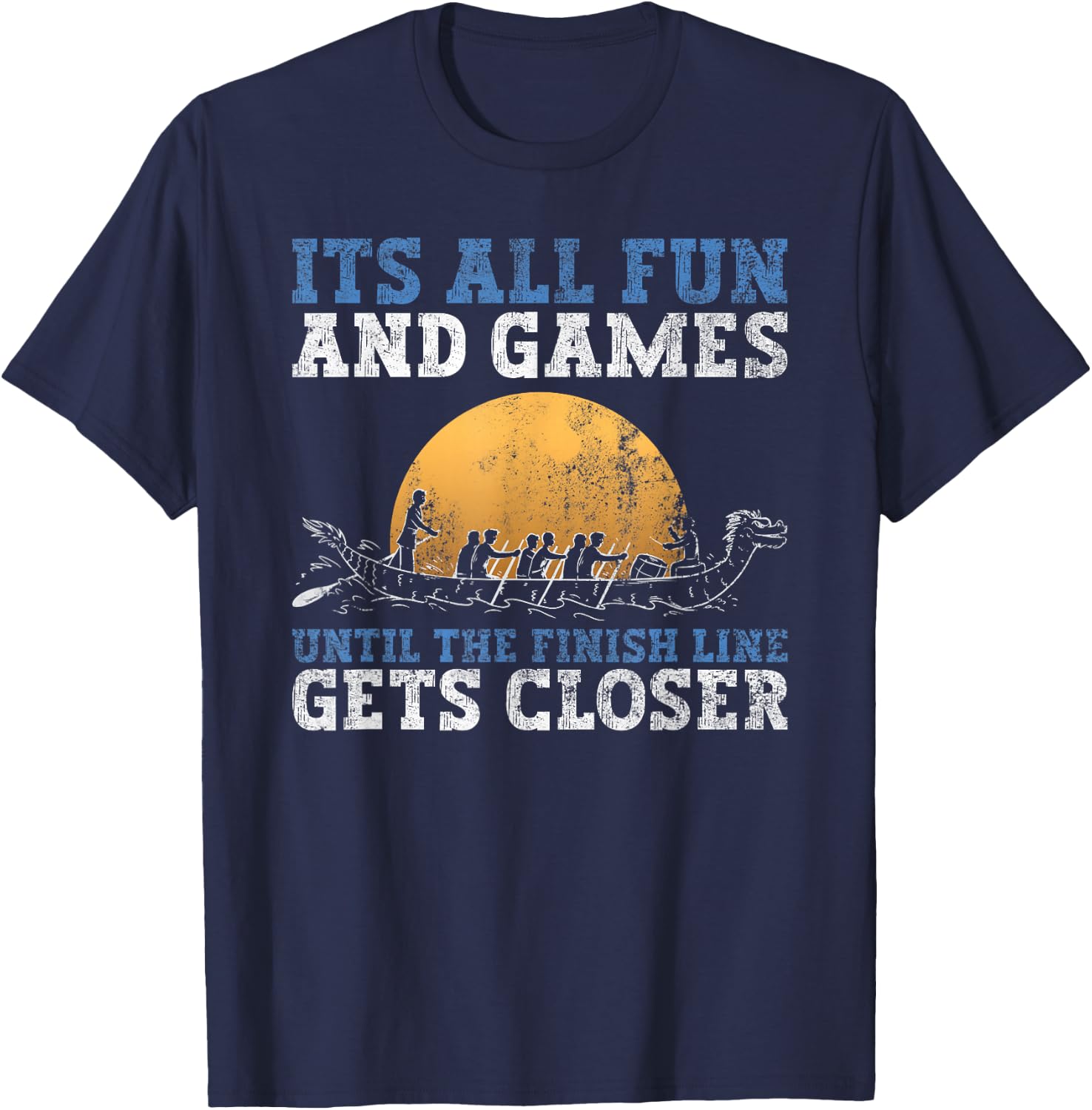 Dragonboat Crew and Dragon Boat Racing T-Shirt - T-Shirt | Navy