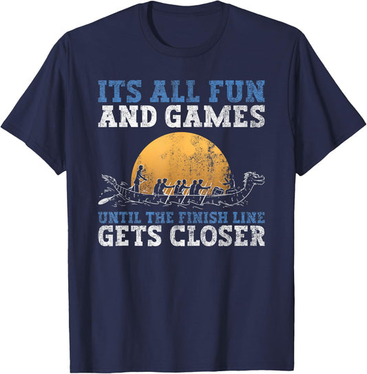 Dragonboat Crew and Dragon Boat Racing T-Shirt - T-Shirt | Navy
