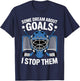 Best Hockey Goalie Art Women Ice Hockey Goalie T-Shirt - T-Shirt | Navy