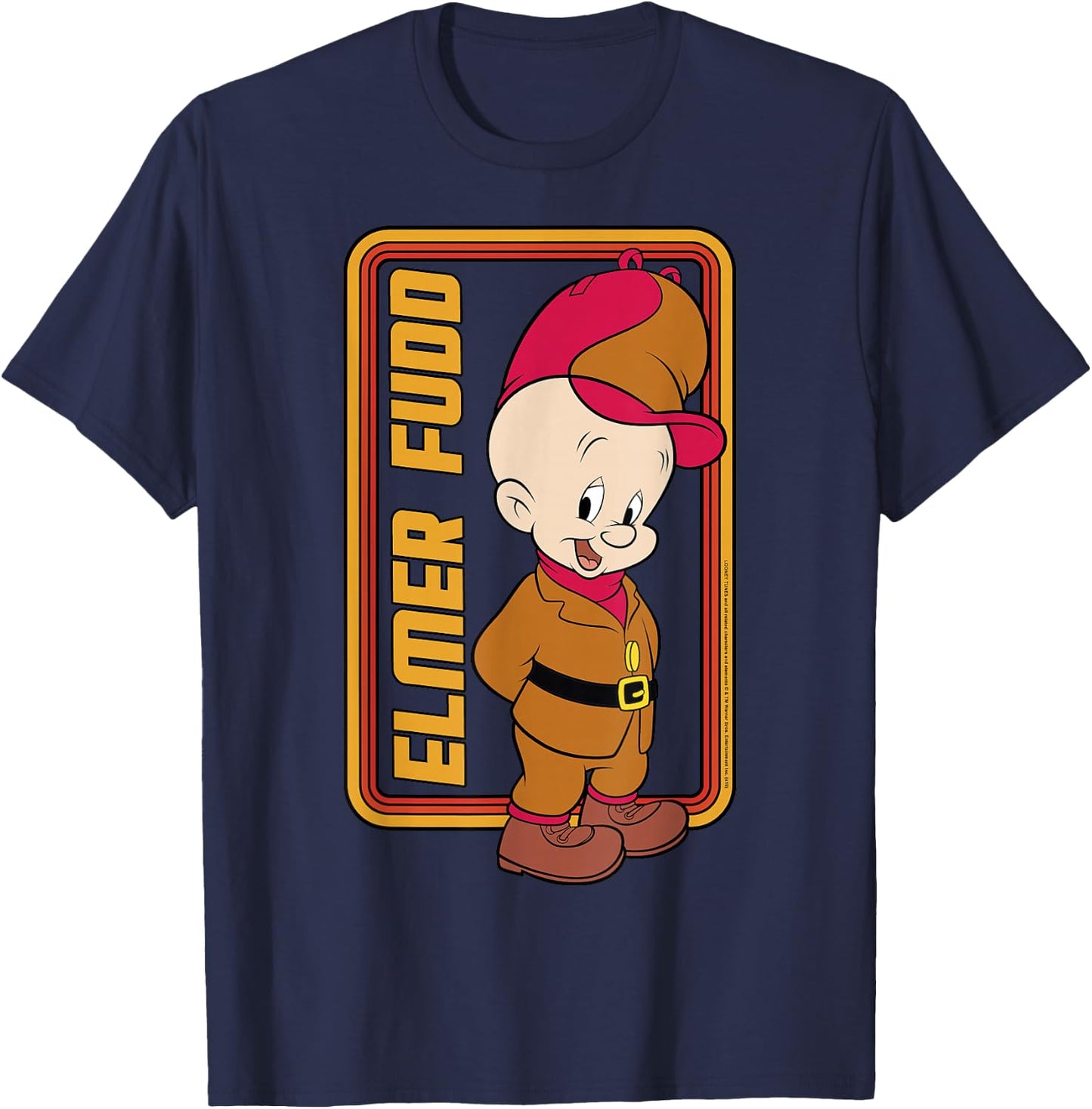 Looney Tunes Elmer Fudd Framed Portrait T-Shirt - T-Shirt | Navy