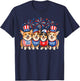 Corgi Dog 250 Years American 1776 2026 4th July T-Shirt - T-Shirt | Navy