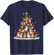 Rabbit Christmas Tree Funny Holiday Bunny T-Shirt - T-Shirt | Navy