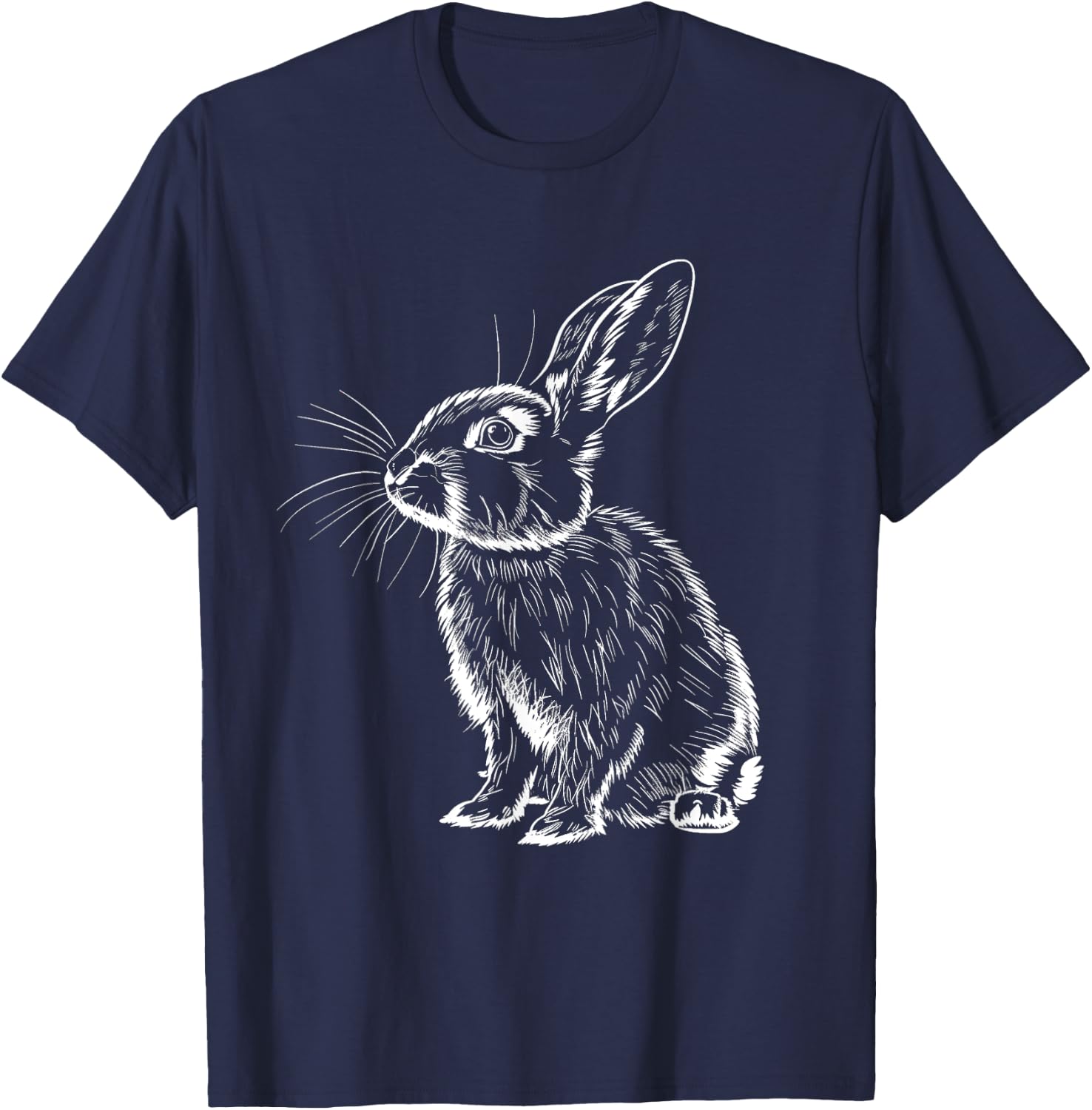 Funny Rabbit Animal Lover Cute Rabbit Bunny Art , black T-Shirt - T-Shirt | Navy