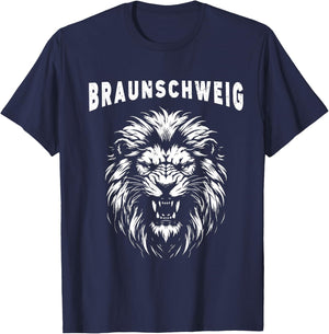 Braunschweig Lion City Lower Saxony Football , black T-Shirt - T-Shirt | Navy