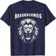 Braunschweig Lion City Lower Saxony Football , black T-Shirt - T-Shirt | Navy
