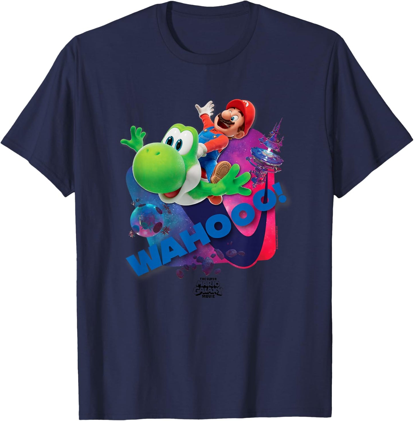 The Super Mario Galaxy Movie Wahoo Star Ride T-Shirt - T-Shirt | Navy