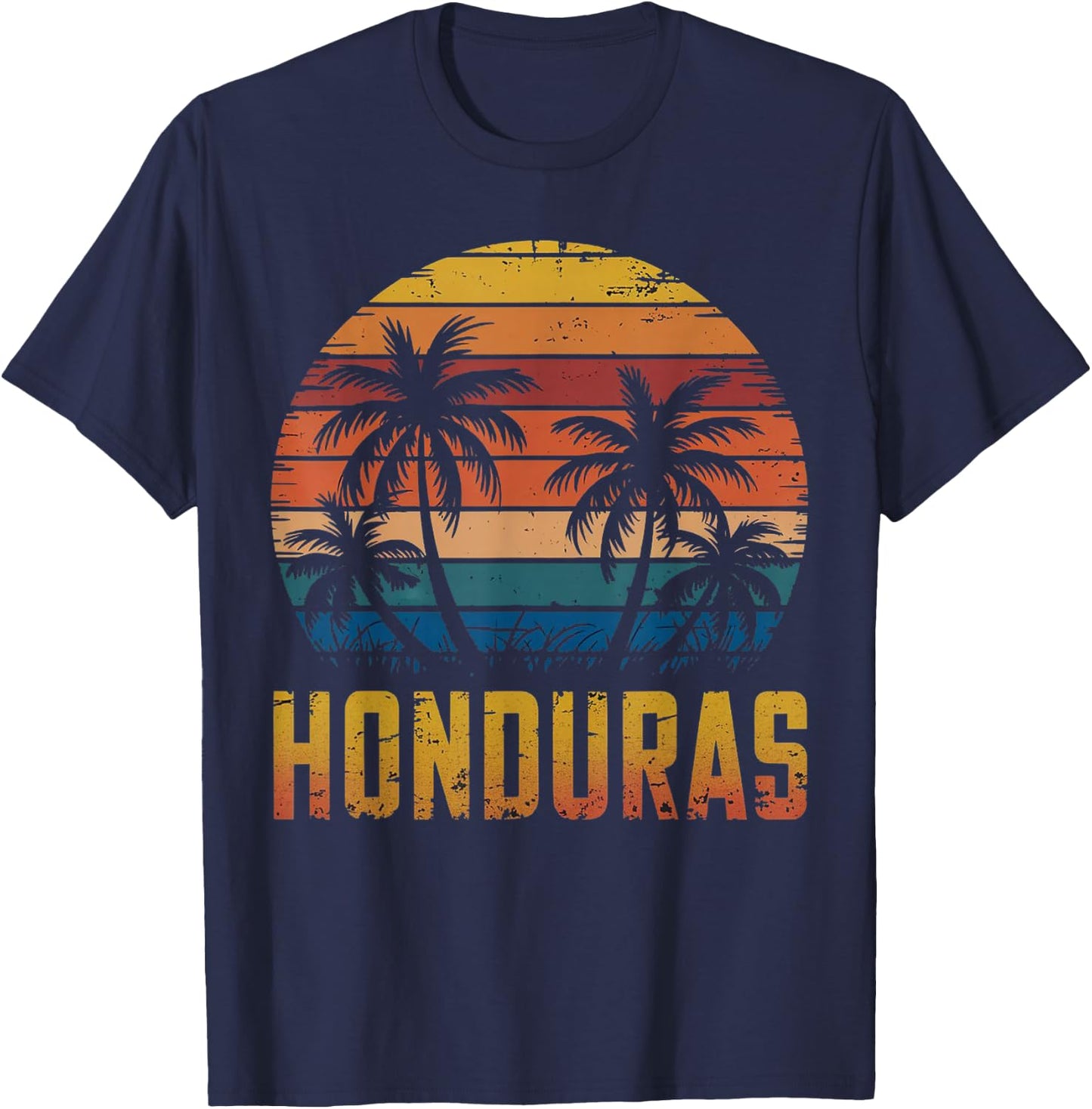 Family Vacation Honduras Souvenirs Honduras Roatan Beach T-Shirt - T-Shirt | Navy