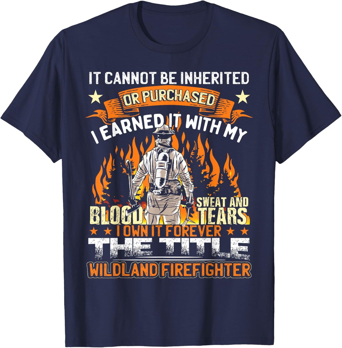 Wildland Firefighter T-Shirt - T-Shirt | Navy