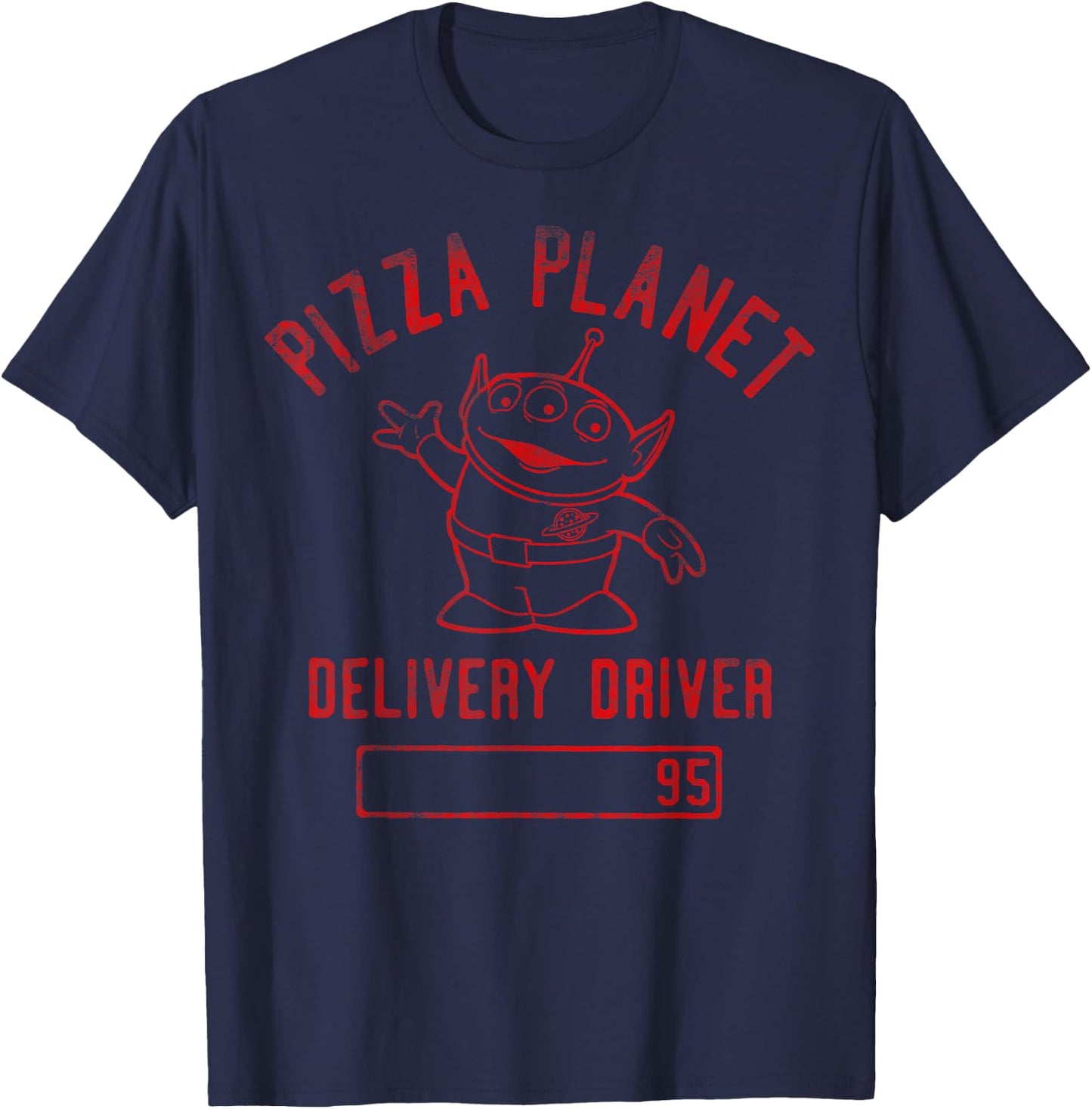 Disney Pixar Toy Story Pizza Planet Delivery Driver T-Shirt - T-Shirt | Navy