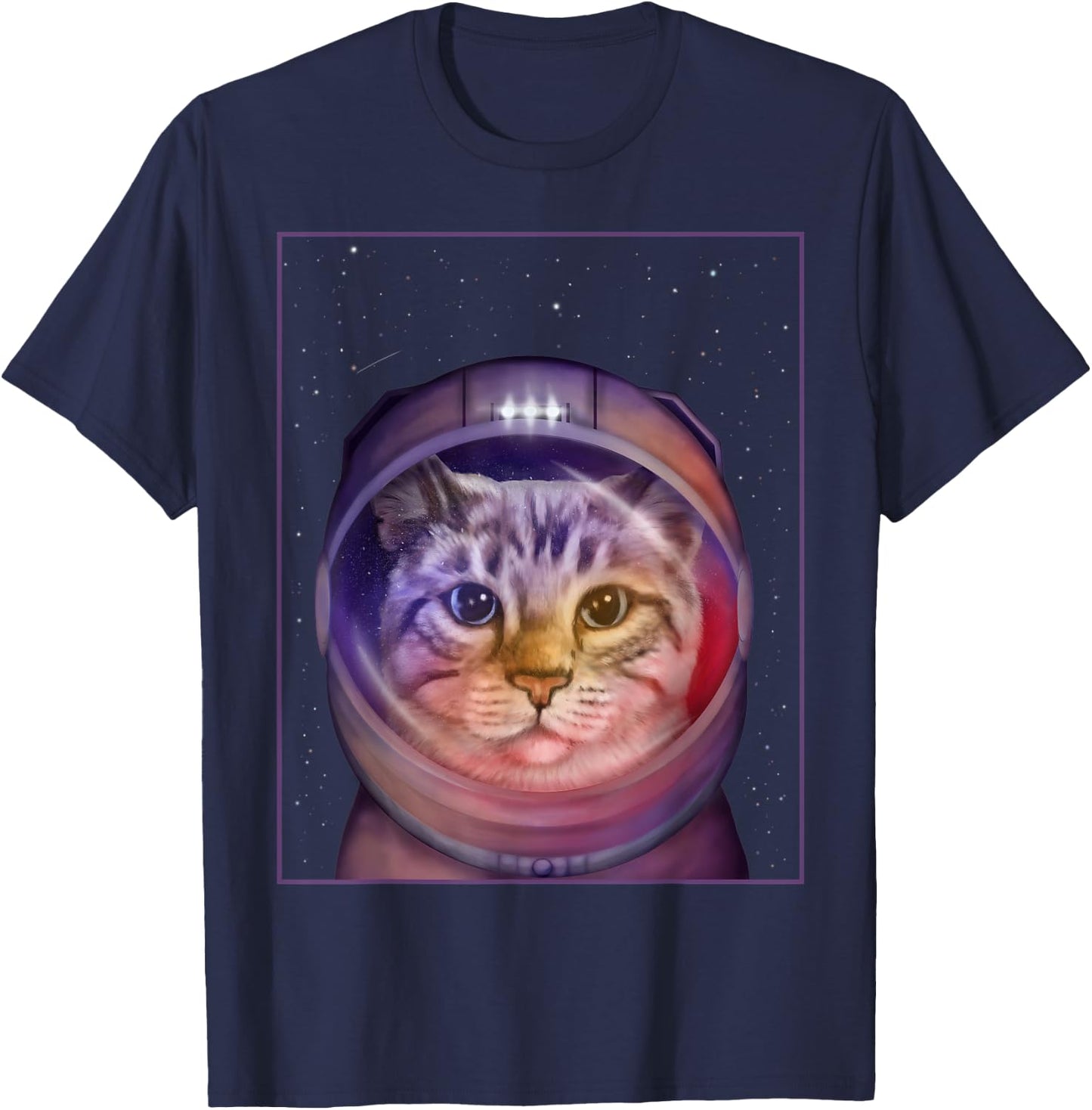 Astronaut cat - Kitty in space with helmet Women Kids T-Shirt - T-Shirt | Navy