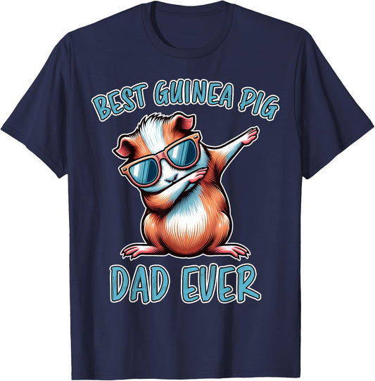 Guinea Pig Dad Funny Guinea Pig T-Shirt - T-Shirt | Navy