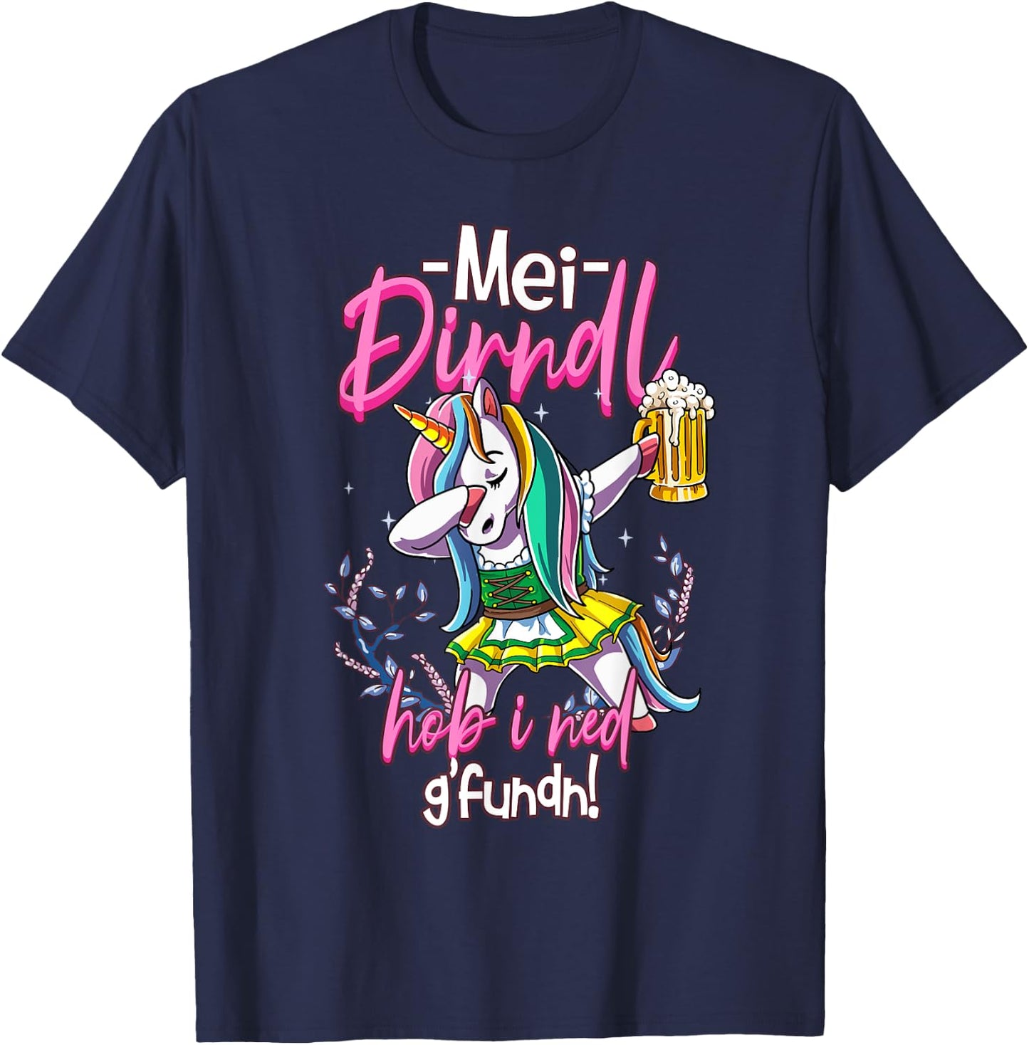MEI Dirndl is In Da Wäsch T-Shirt - T-Shirt | Navy