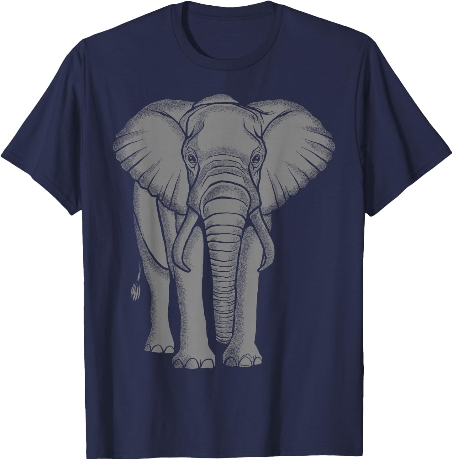 Éléphant Gris T-Shirt - T-Shirt | Navy