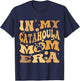 In My Catahoula Mom Era Groovy Catahoula Leopard Dog Owner T-Shirt - T-Shirt | Navy