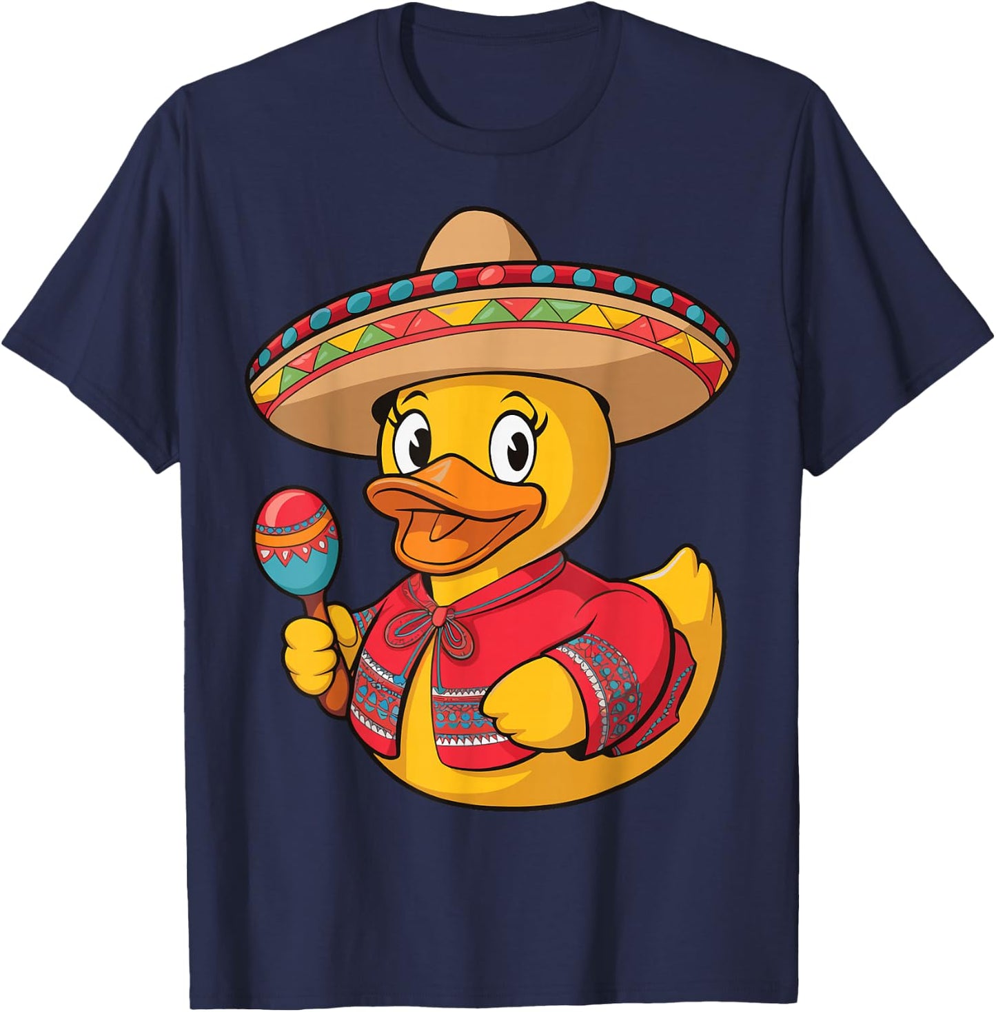 Rubber Duck Cinco De Mayo T-Shirt - T-Shirt | Navy