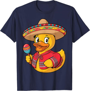 Rubber Duck Cinco De Mayo T-Shirt - T-Shirt | Navy