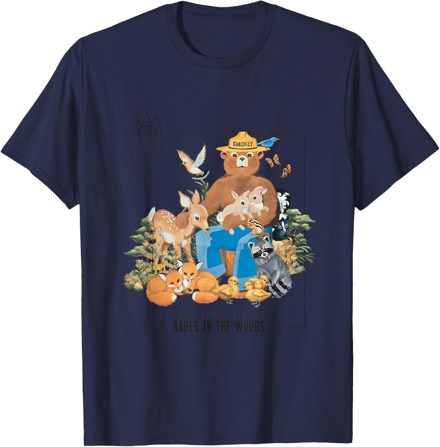 Smokey Bear Officially Licensed T-Shirt - T-Shirt | Navy